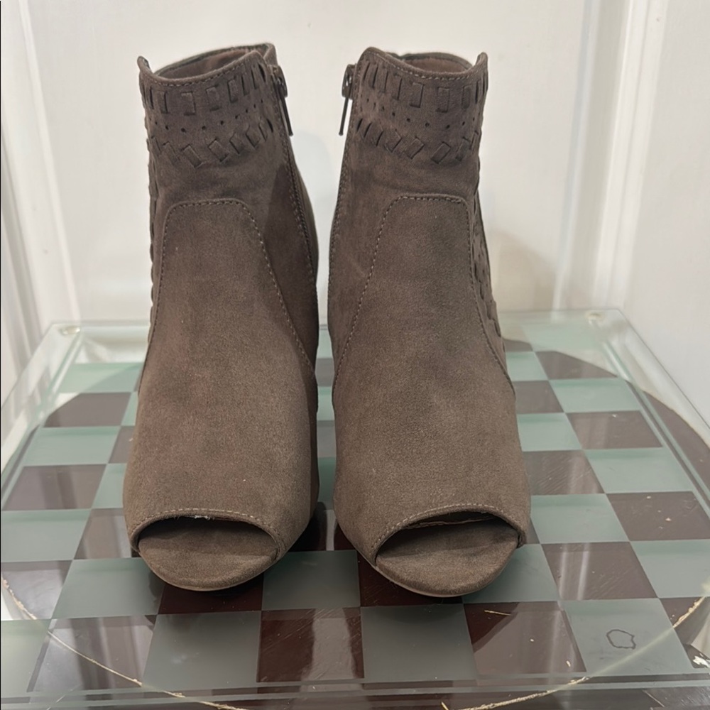 Women's Peep-Toe Ankle Boots